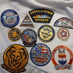 Lot Of 11 US Military Embroidered Vintage Patches